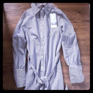 Long sleeve shirt dress